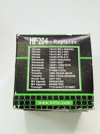HF204 HIFLOFILTRO Oil Filter in Glossy Black