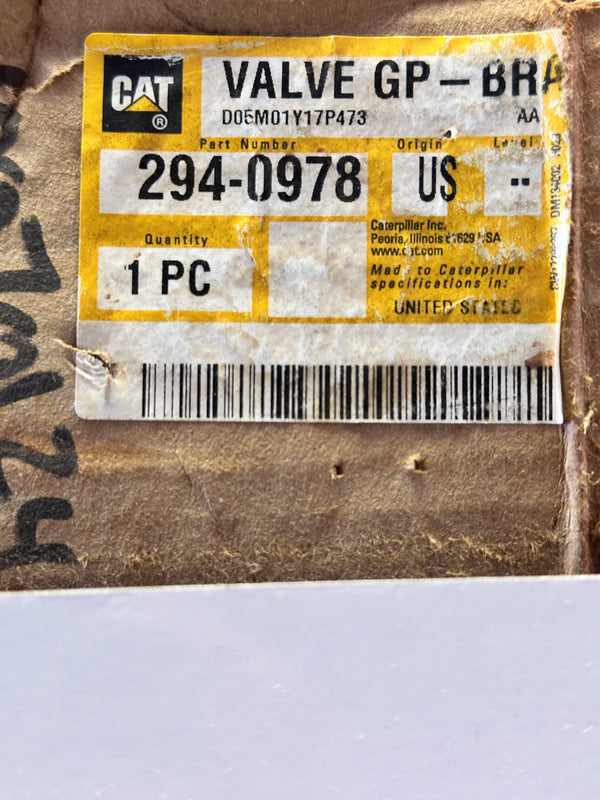 Caterpillar CAT 294-0978 Brake Control Valve