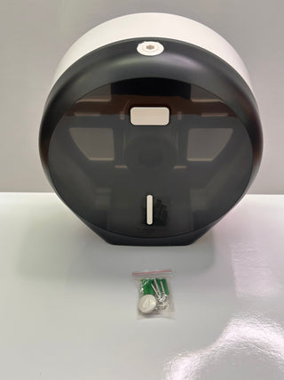 Single Jumbo Paper Towel Dispenser black transparent