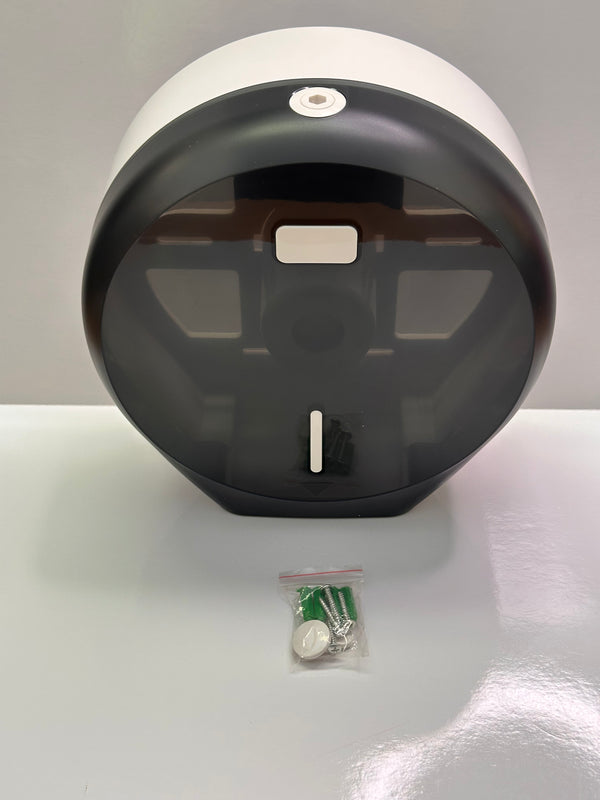 Single Jumbo Paper Towel Dispenser black transparent