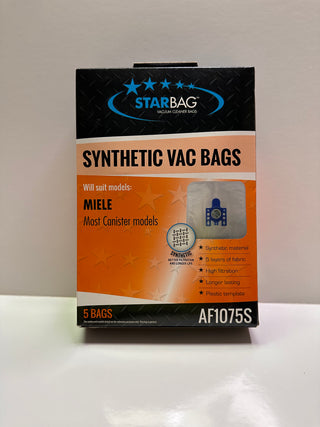 Starbag AF1075S Vacuum bags for Miele GN/FJM Pack of 5