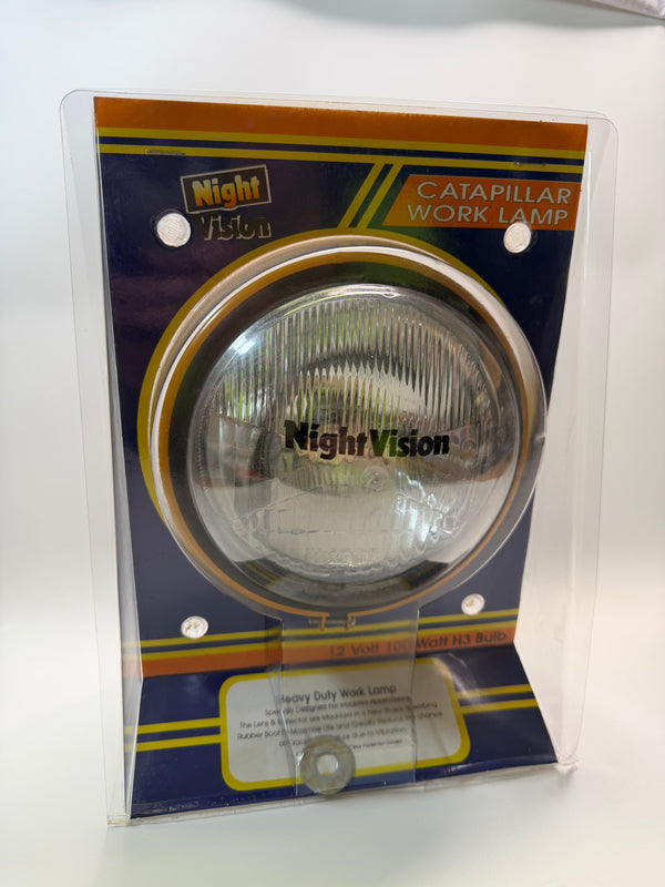 DENJI 62-94056 Catapillar Heavy Duty Round Work Lamp, 12V, 100W, H3