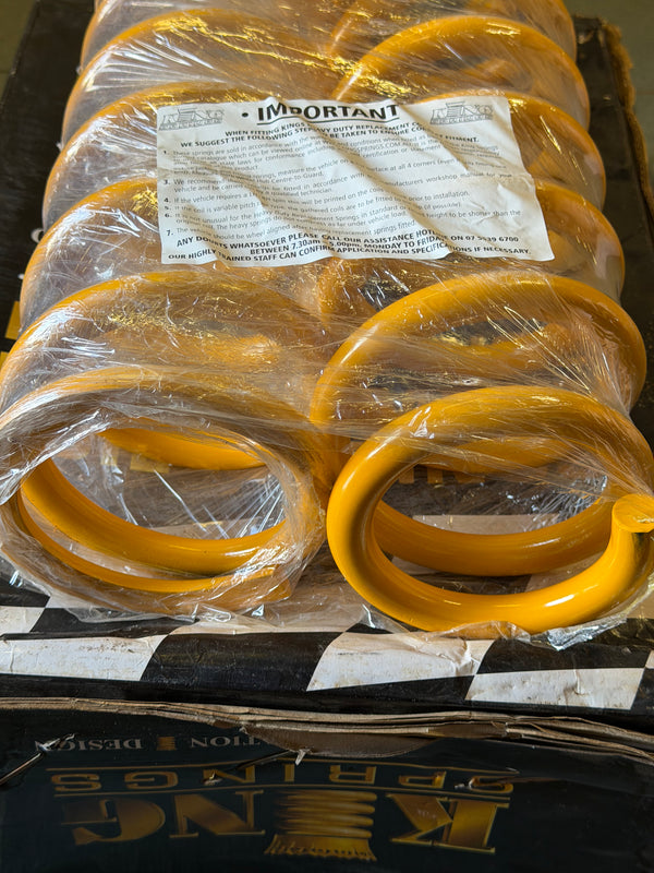 King Springs KTFR-74HD Pair of Front Raised Coil Springs, Heavy Duty for Toyota 70 Series