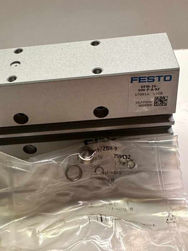 FESTO DFM-16-100-P-A-KF Double Acting Guided Drive/Cylinder 170914
