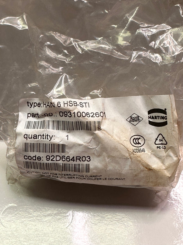 Harting HAN B Heavy Duty Power Connector Hood with Internals and Gland 09300160440/ 09310062701