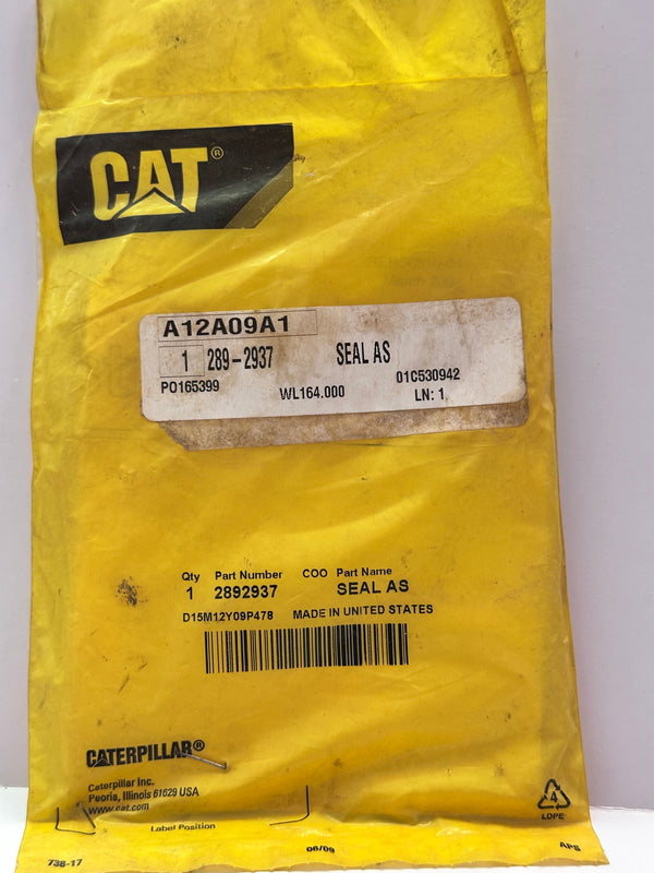 Caterpillar CAT 289-2937 Seal Assy