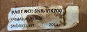 SYA Spare Parts for Snorkel Kit, Yamaha Viking 700, SNK-VIK700