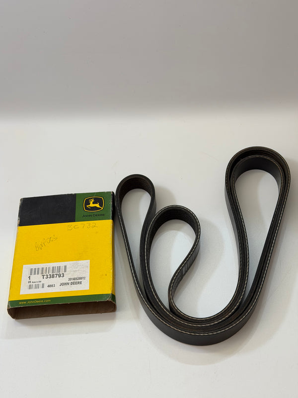 John Deere T338793 V-Belt for Air Con Drive Compressor, 1770mm