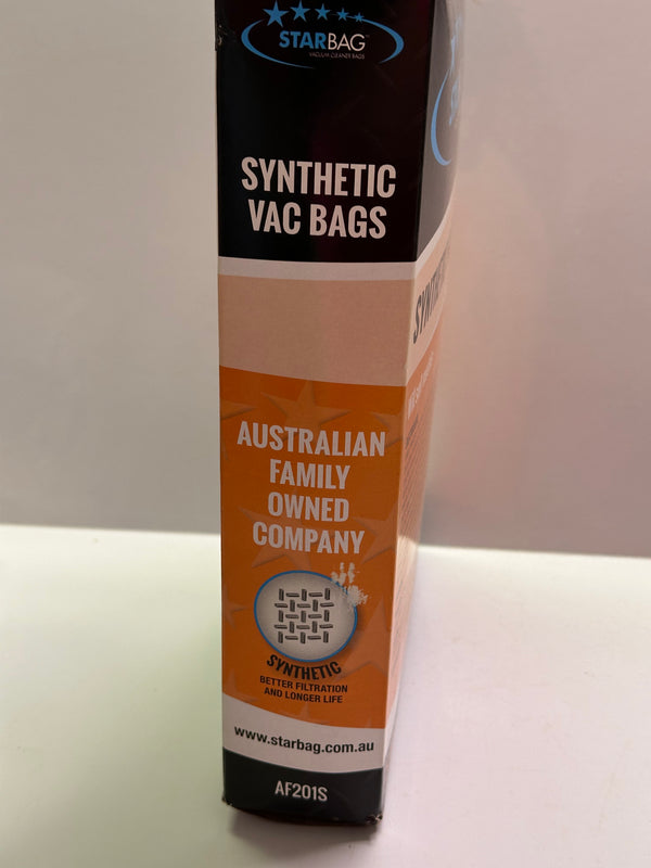 Starbag AF201S Synthetic Vacuum Bags, Box of 5 for Electrolux