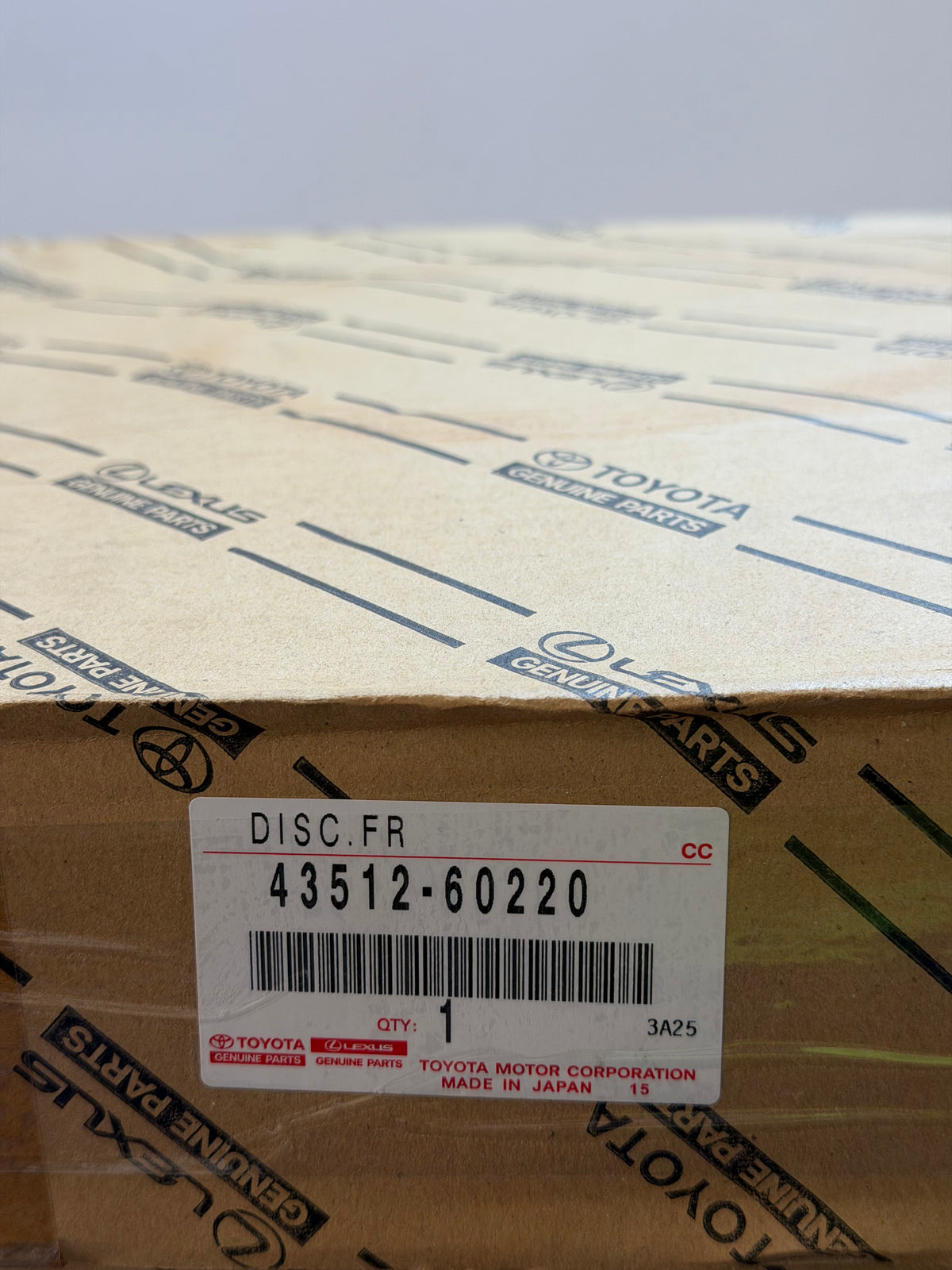 Toyota 43512-60220 Front Brake Rotor