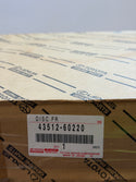 Toyota 43512-60220 Front Brake Rotor for Land Cruiser Prado
