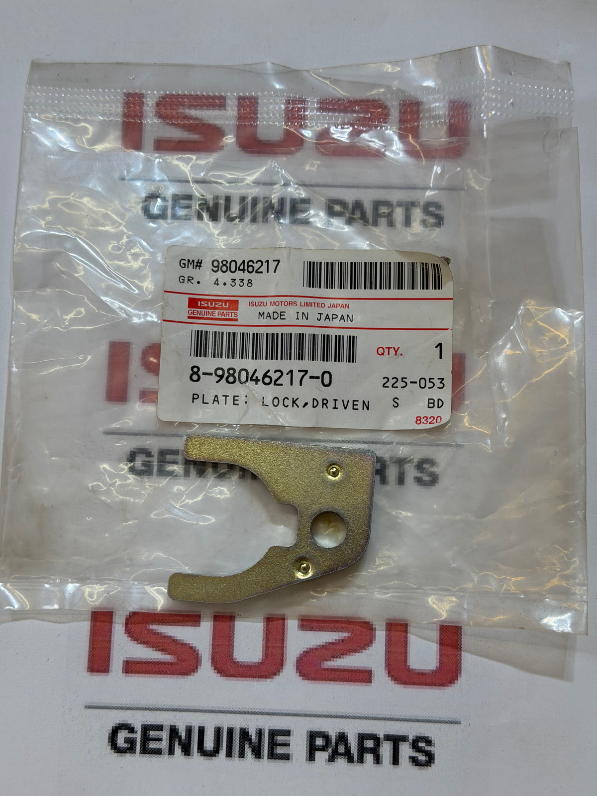 Isuzu 8980462170 Driven Gear Lock Plate