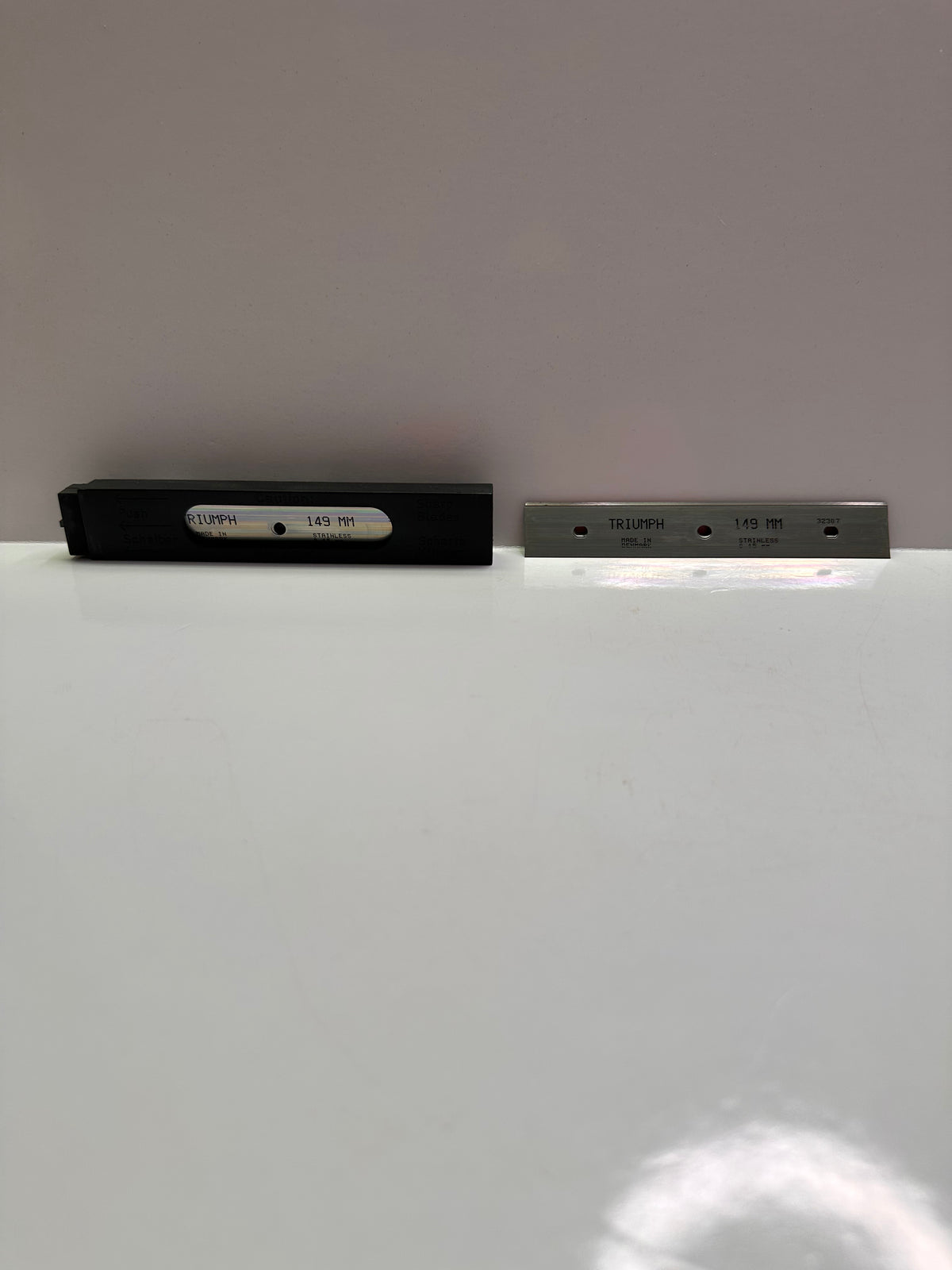 Triumph 6" Replacement Scraper Blades, Stainless Steel, Pack of 25