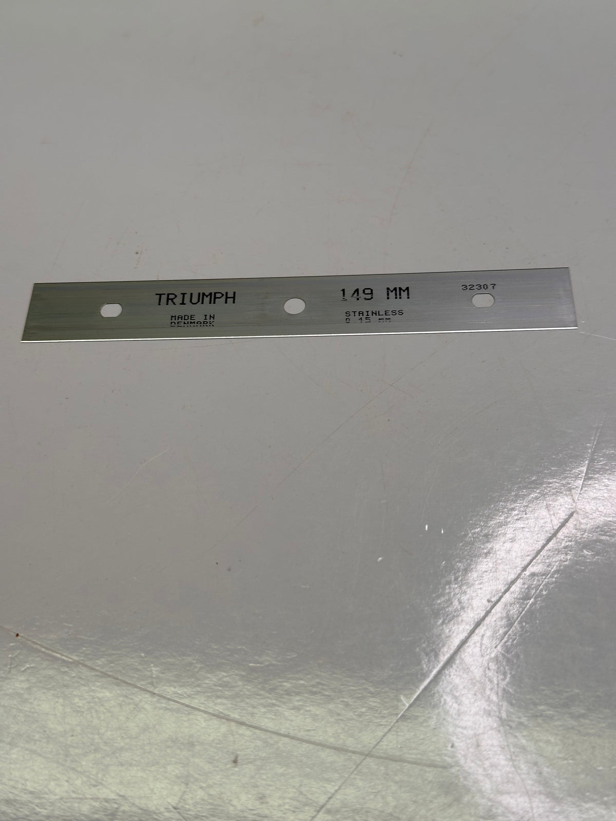 Triumph 6" Replacement Scraper Blades, Stainless Steel, Pack of 25