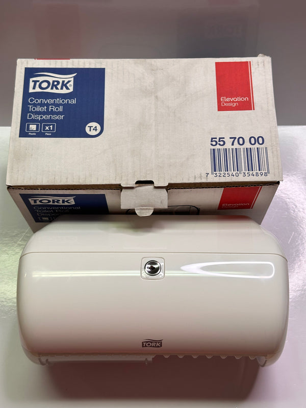 Tork 557000 Conventional Toilet Roll Dispenser (White)