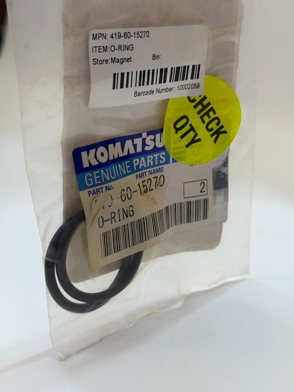 Komatsu 419-60-15270 Genuine O-ring, bag of 2