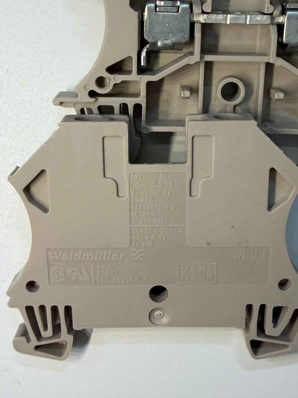 Weidmuller 1020100000-1 WDU4 Feed Through Terminal Block, bag of 9