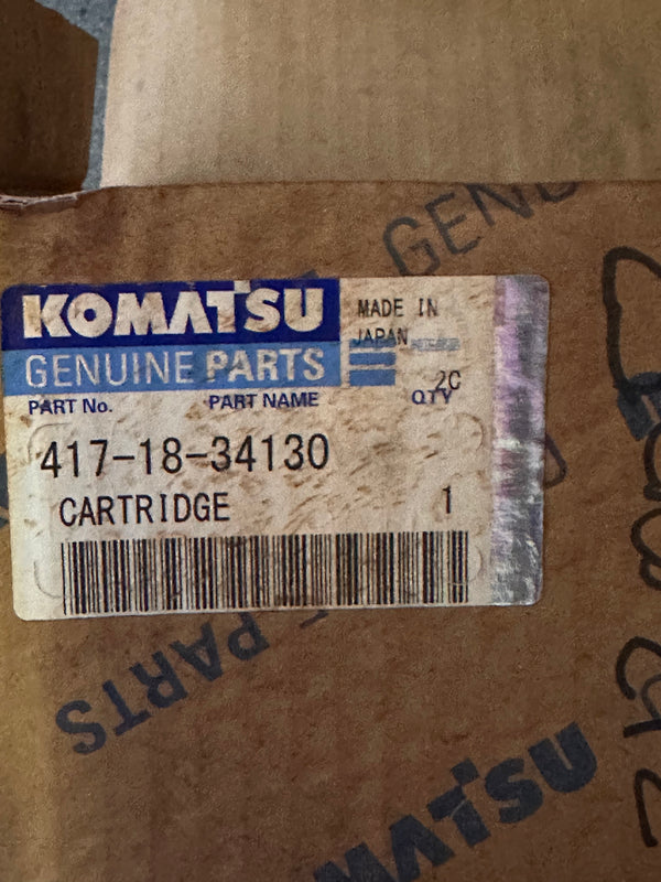 KOMATSU 417-18-34130 Oil Filter Cartridge, Spin On