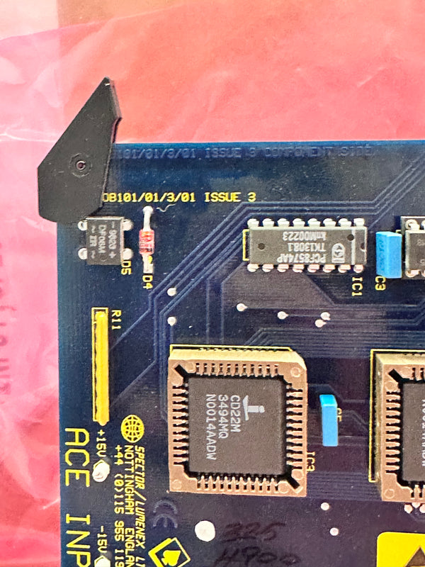 Spector/Lumenex Ace Input Card PCB OB101/01/3/01