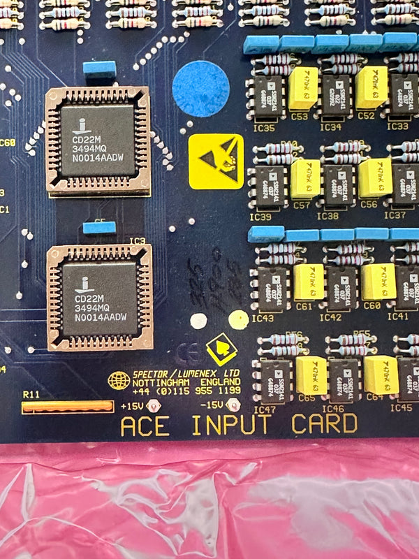 Spector/Lumenex Ace Input Card PCB OB101/01/3/01
