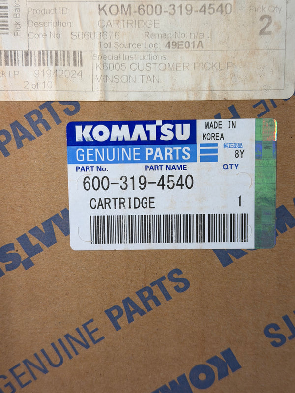 Komatsu 600-319-4540 Fuel Filter Cartridge