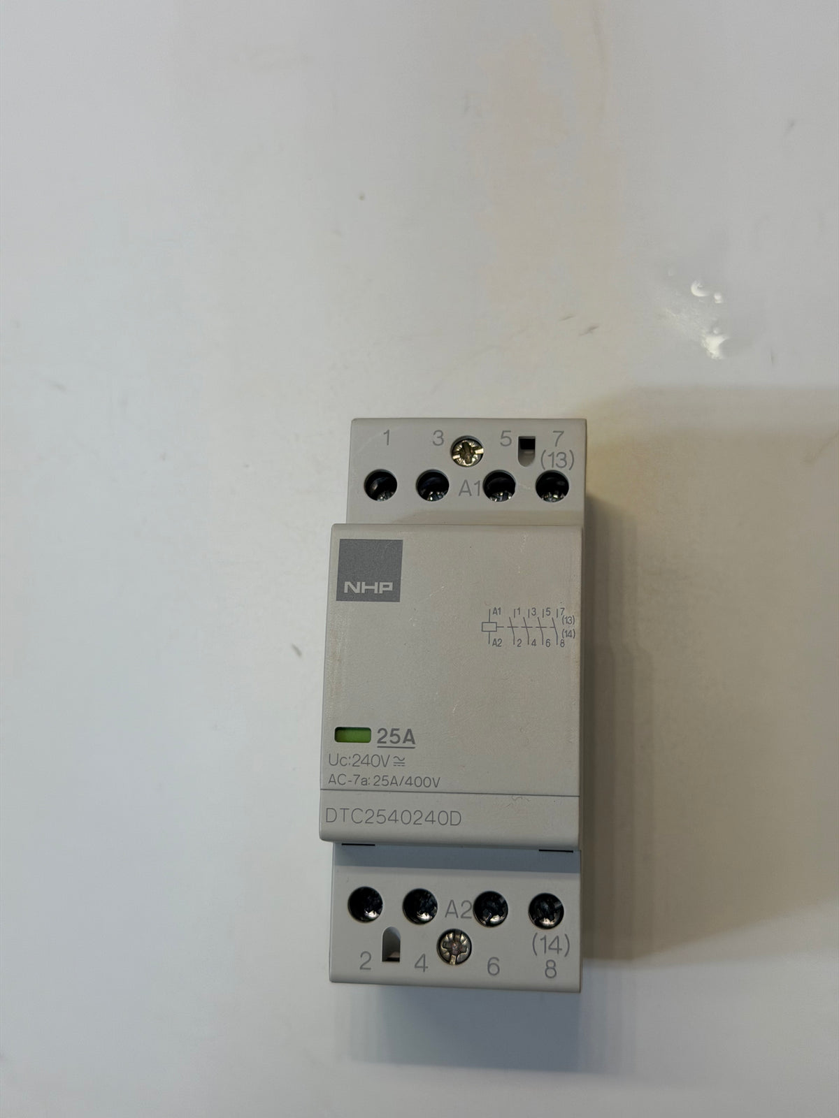 NHP DTC2540240D DIN Contactor — 25A, 4 NO