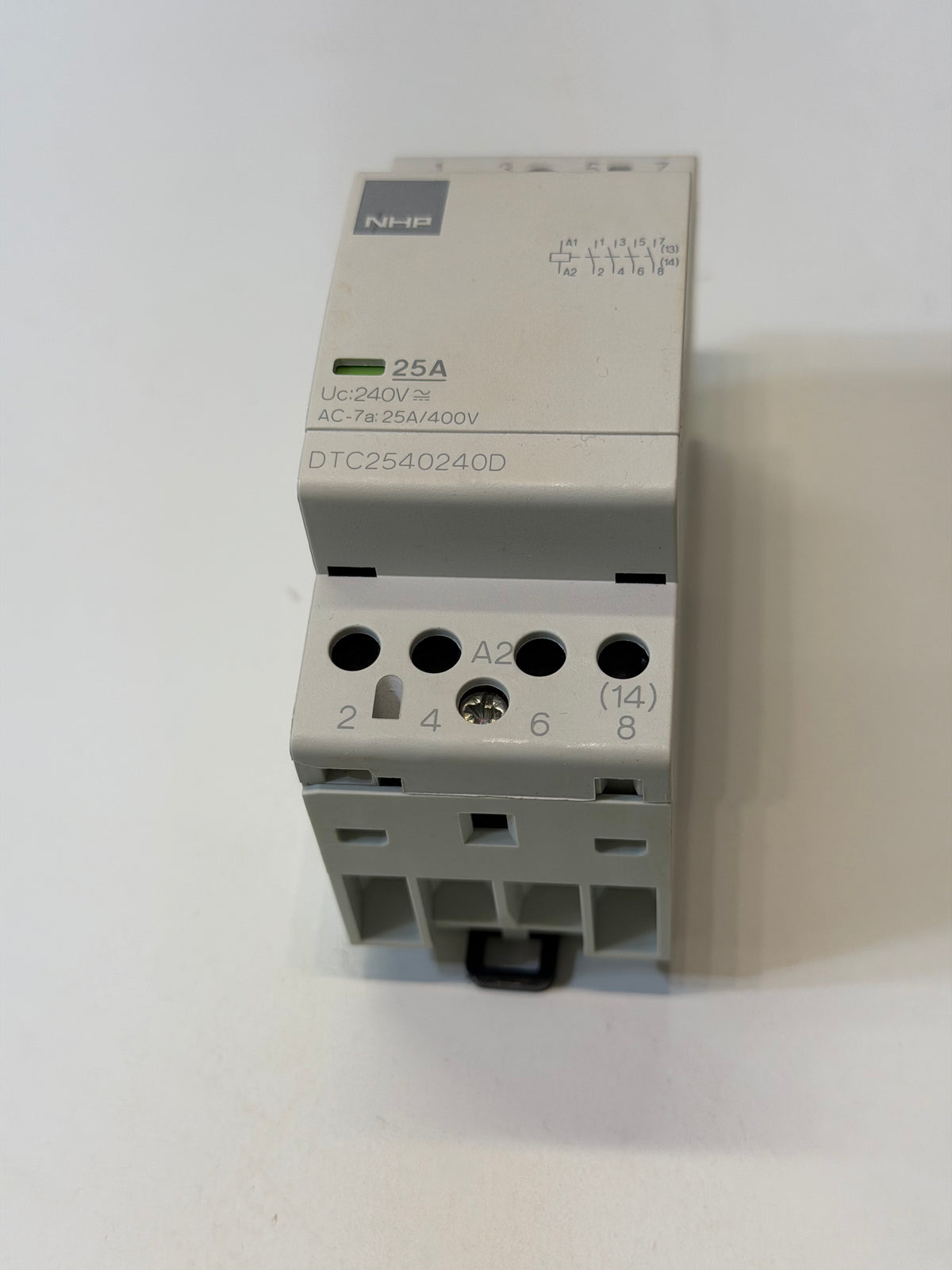 NHP DTC2540240D DIN Contactor — 25A, 4 NO