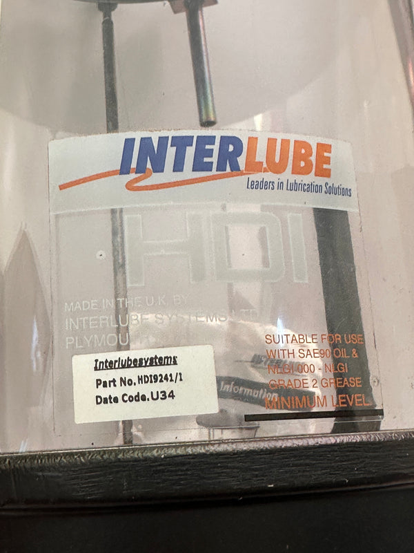 Interlube HDI electric lubrication Pump for road vehicles and heavy industry HDI9241/1