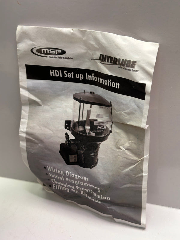 Interlube HDI electric lubrication Pump for road vehicles and heavy industry HDI9241/1