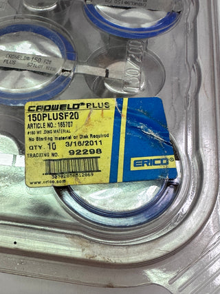 Erico 150PLUSF20 Cadweld Plus Welding Material 165707, Dark Blue, Pk of 10