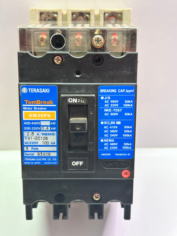 Terasaki TemBreak XM30PS, 3P 2.6A FC