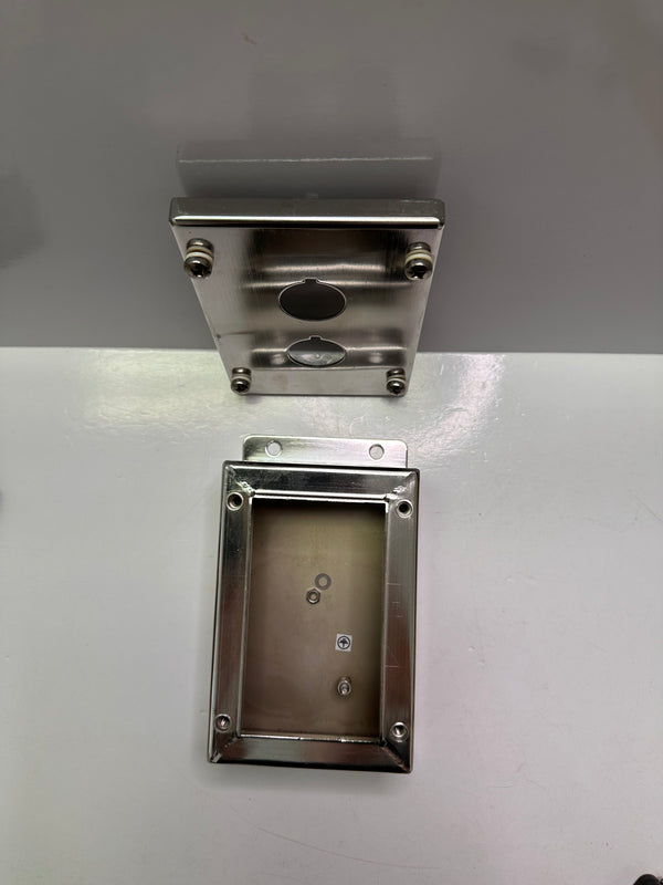 Stainless Steel Push Button Enclosure/Control Box (Two Button Cutout ...