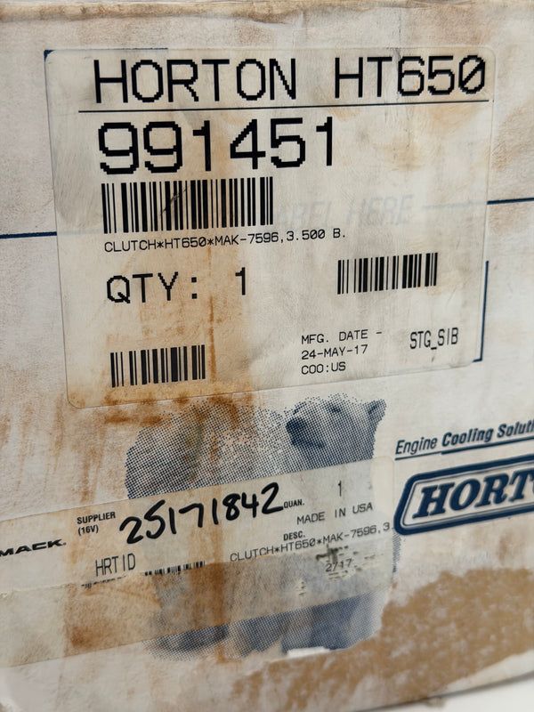Horton HT650 On/Off Pneumatic Fan Clutch Drive 991451