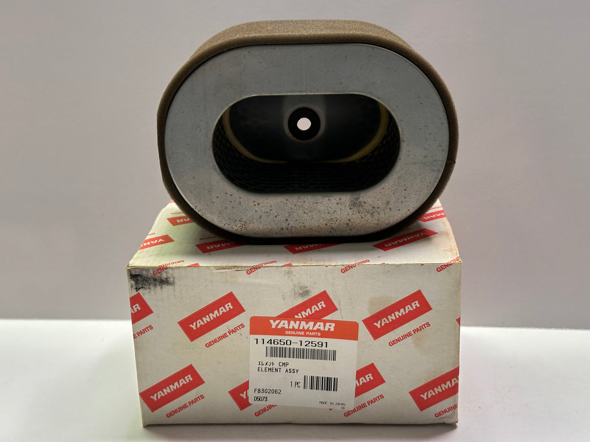 Genuine Yanmar 114650-12591 Engine Air Filter Element Assembly