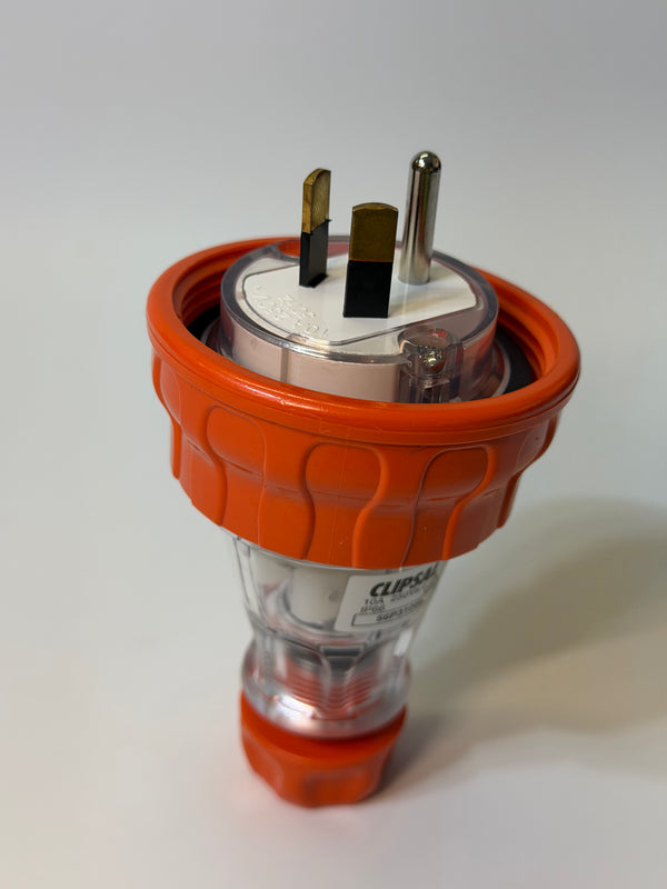 Clipsal 56P310SL-EO 3 Pin, 10A 250V - Electric Orange