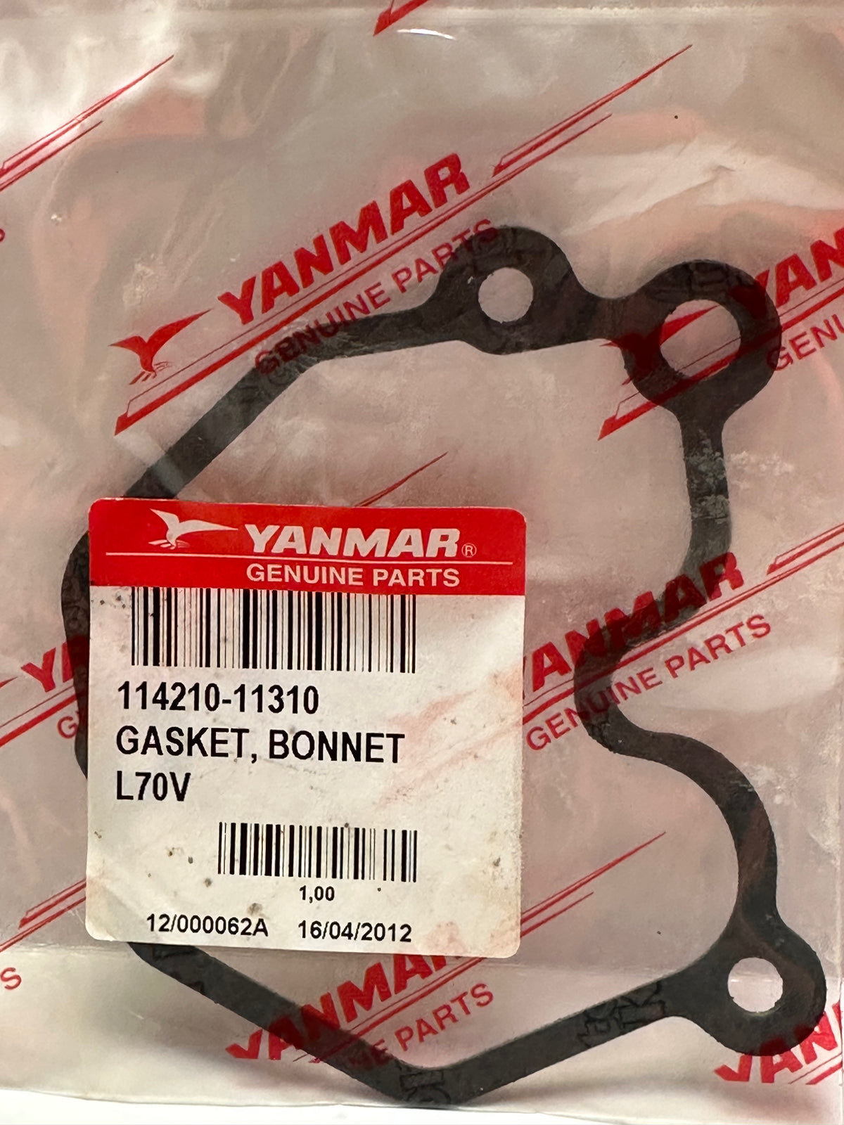 Yanmar 114210-11310 Bonnet Gasket – L70V