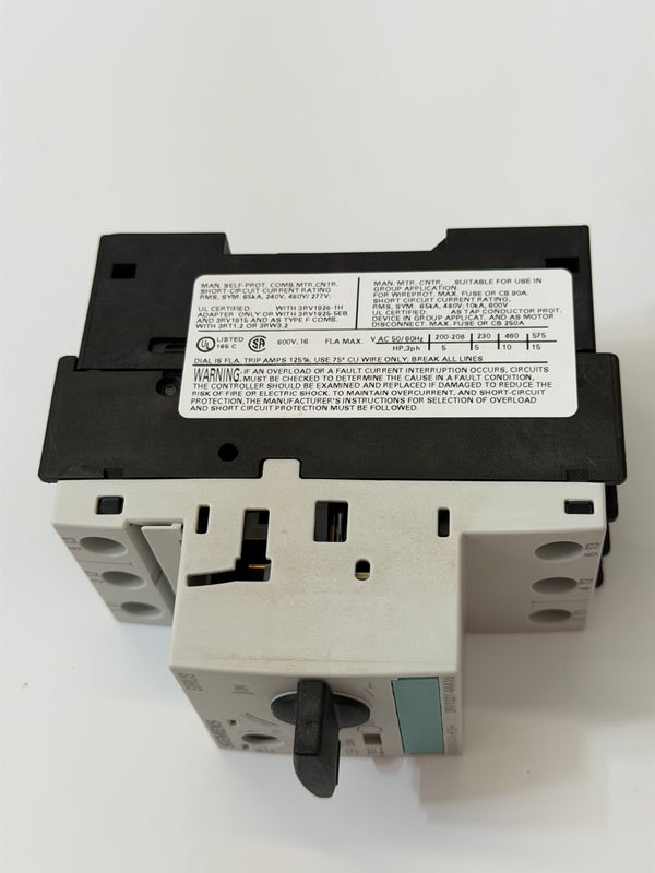 Siemens 3RV1021-4AA10 16A Circuit Breaker