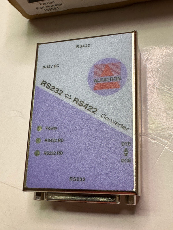 Alfatron ASeries A440 Interface Converter. Bidirectional RS-232 <>RS-422