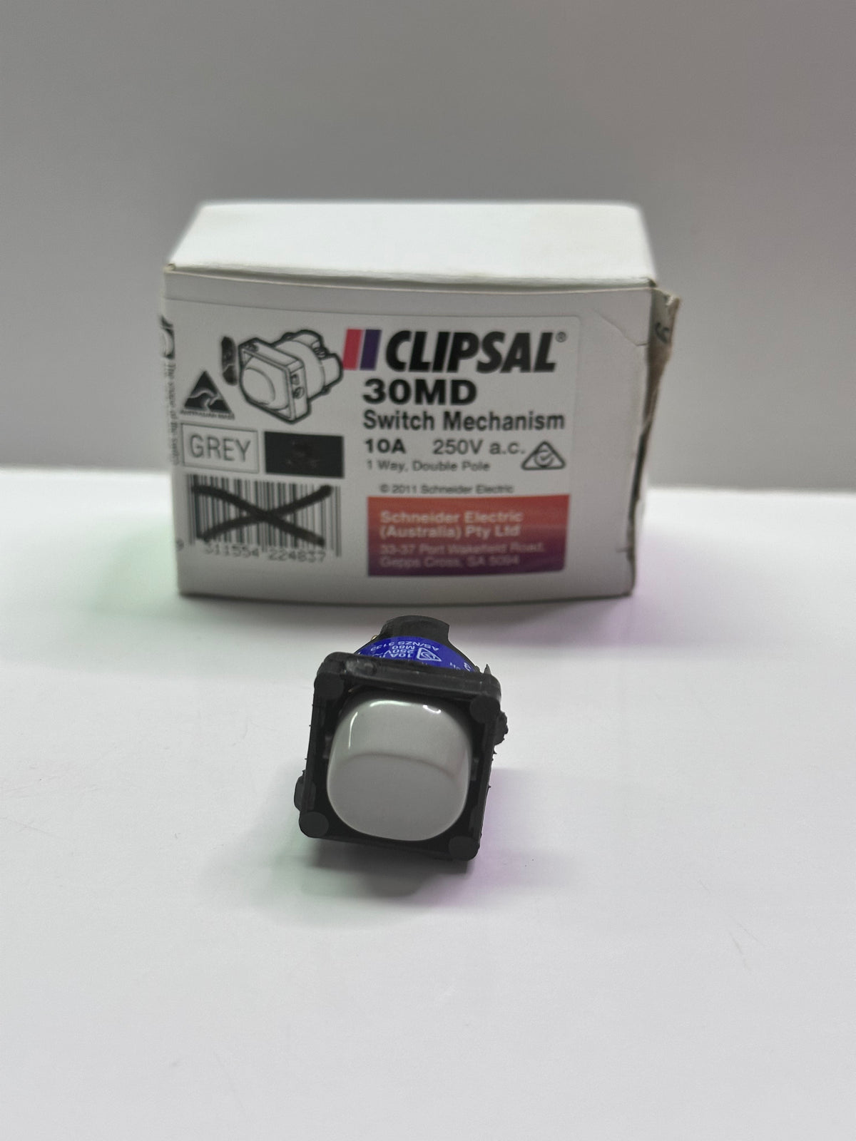 Clipsal 30MD Switch Mechanism - Grey, 10A 250V