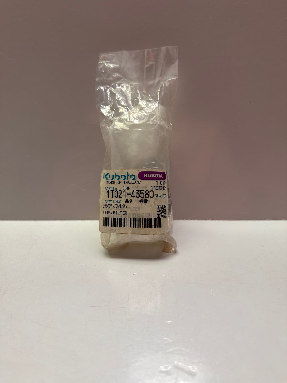 Kubota 1T021-43580 Genuine Fuel Filter Bowl