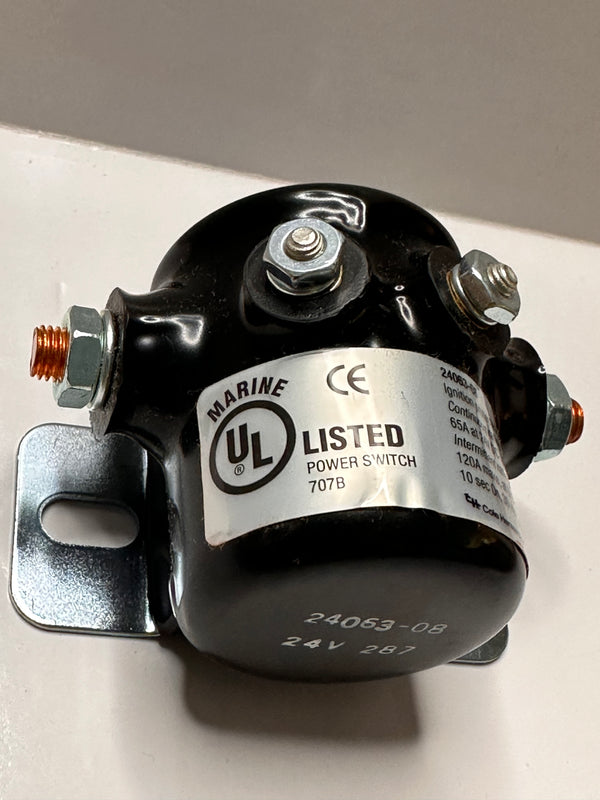 Solenoid 24063-08 SPST, 24V, 65A (Marine) | Mining & Industrial Surplus