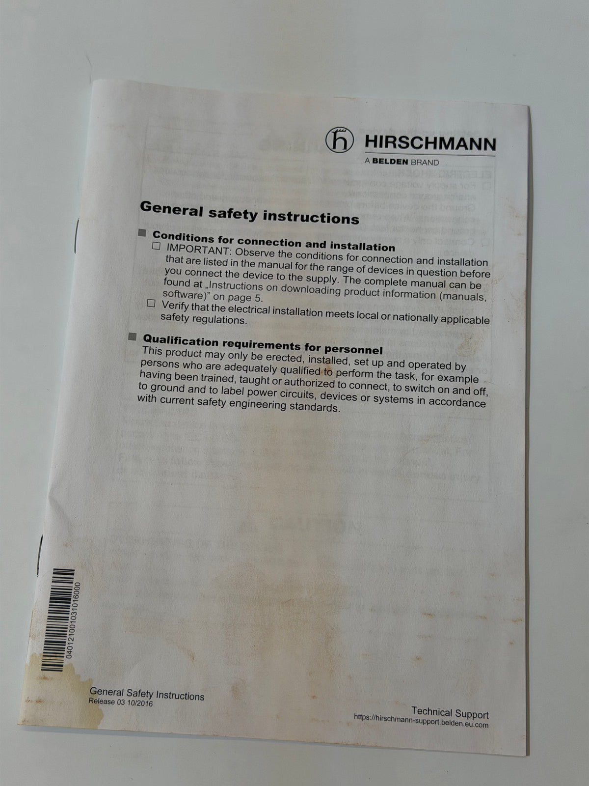 Hirschmann 943434047 RS20-1600T1T1SDAU 16-Port Ethernet Switch