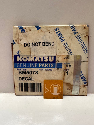 KOMATSU SM5078 Fuel Decal