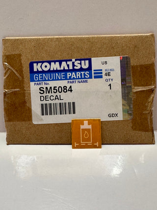 KOMATSU SM5084 Filter Decal