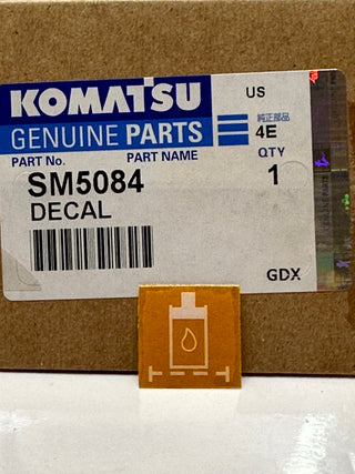 KOMATSU SM5084 Filter Decal