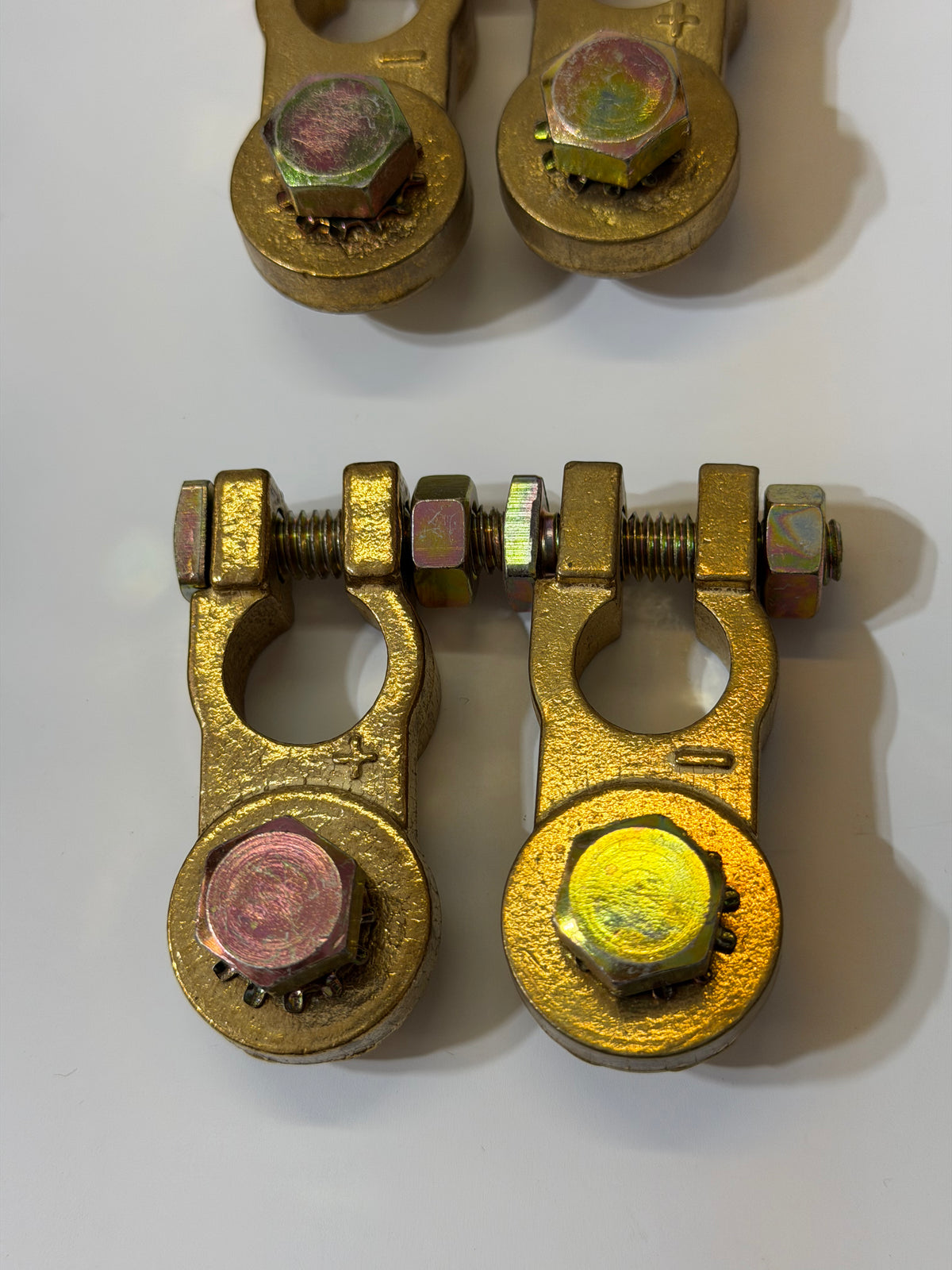 Battery terminal Connector Clamps, Heavy Duty, Brass
