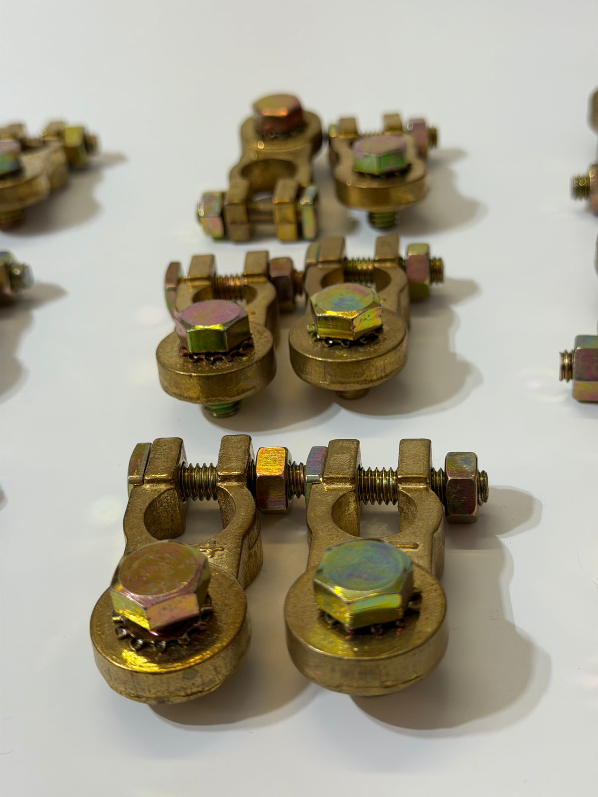 Battery terminal Connector Clamps, Heavy Duty, Brass