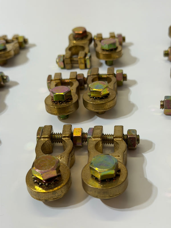 Battery terminal Connector Clamps, Heavy Duty, Brass