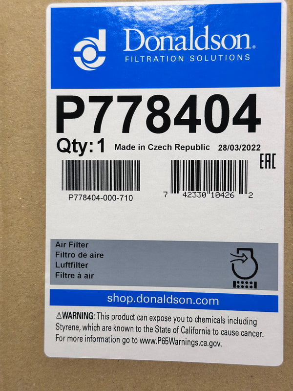 Donaldson P778404 Air Filter, Primary