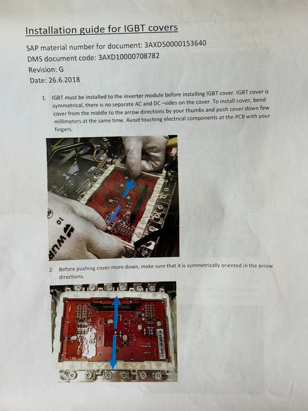 ABB 3AXD50000749263 IGBT BGAD-22C/300A;1200V; EP+ TIM FOIL SP